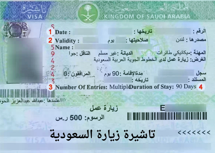 تاشيرة زيارة السعودية