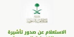 الاستعلام عن صدور تأشيرة من القنصلية السعودية