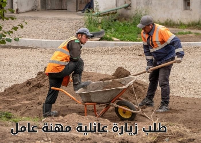طلب زيارة عائلية مهنة عامل
