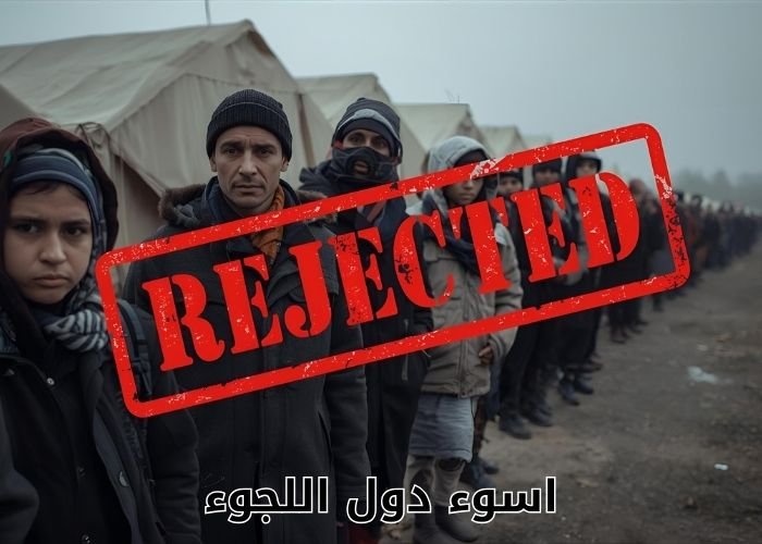 اسوء دول اللجوء