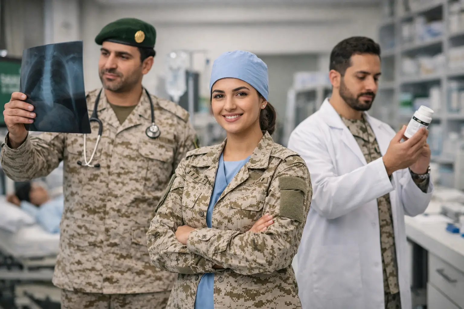 سلم الرواتب الصحيين العسكريين مع البدلات والعلاوات 2025