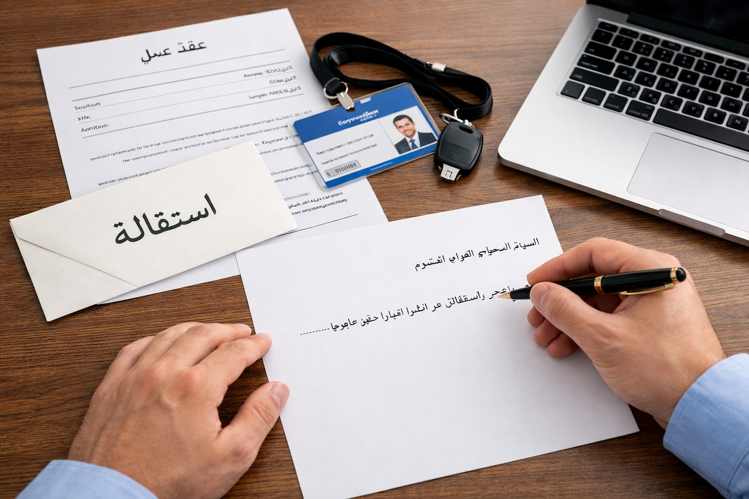 نموذج الاستقالة من القطاع الخاص