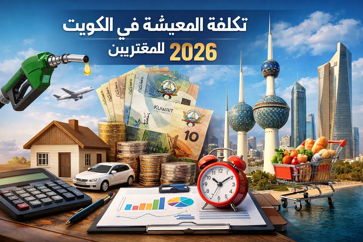 تكاليف المعيشة فى الكويت للمغتربين 2026